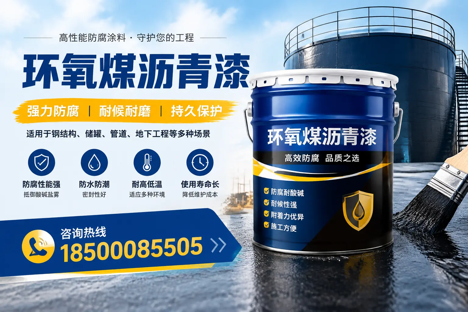 环氧煤沥青漆在工业中的应用,锦州企业的选择